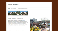 Desktop Screenshot of nomadcohousing.org